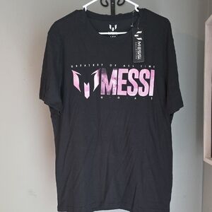 Messi Collection Black Tee NWT Size Large